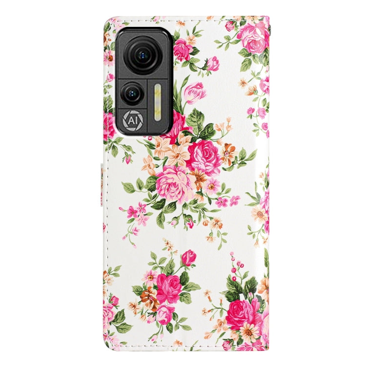 For Ulefone Note 14 Colored Drawing Leather Phone Case(Peonies) by buy2fix