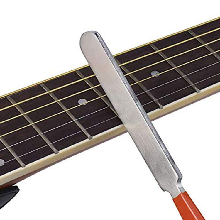 Guitar Neck Measuring Ruler Guitar Sharpening File Guitar Neck Notch Ruler Fret Polishing Pad - Guitar Tuner Accessories by buy2fix | Online Shopping UK | buy2fix