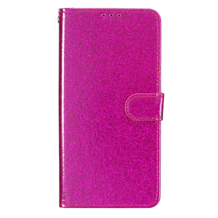 For Ulefone Note 14 Glitter Powder Flip Leather Phone Case(Rose Red) by buy2fix