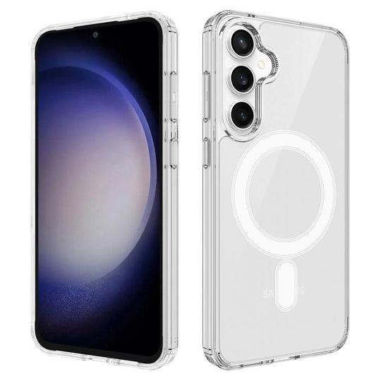 For Samsung Galaxy S25 FE 5G MagSafe Magnetic Acrylic TPU Phone Case(Transparent)