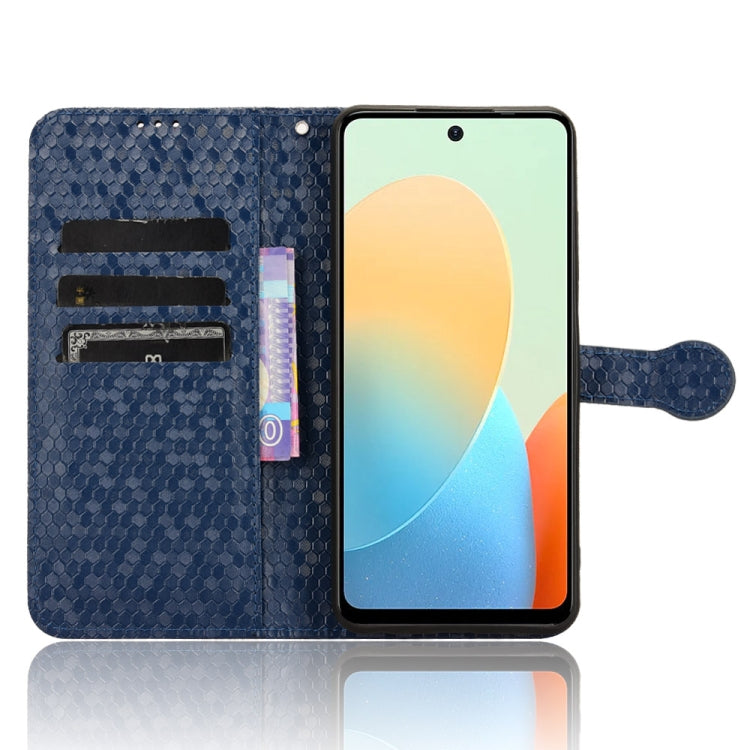 For Tecno Spark Go 2024 / Spark 20C Honeycomb Dot Texture Leather Phone Case(Blue) by buy2fix