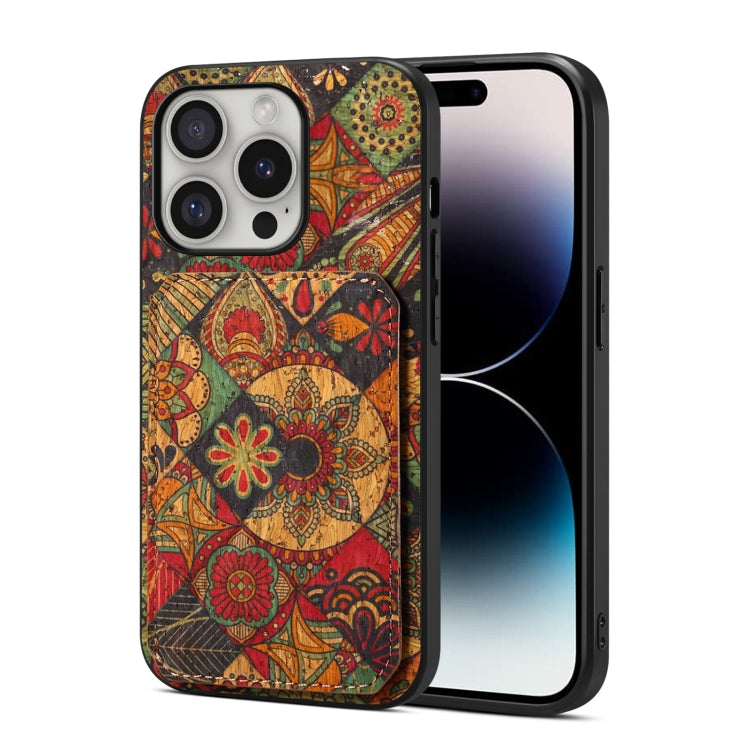 For iPhone 16 Pro Dual Card Slot Holder Phone Case(Autumn Yellow) by buy2fix