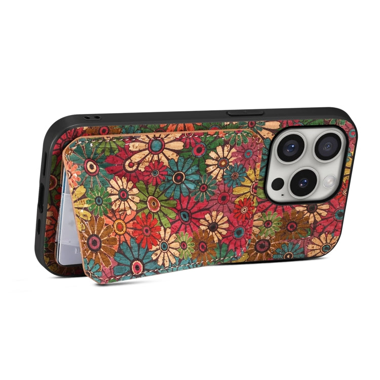 For iPhone 16 Pro Dual Card Slot Holder Phone Case(Spring Green) by buy2fix