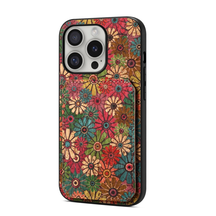 For iPhone 16 Pro Max Dual Card Slot Holder Phone Case(Spring Green) by buy2fix