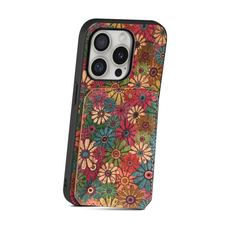 For iPhone 16 Pro Max Dual Card Slot Holder Phone Case(Spring Green) by buy2fix