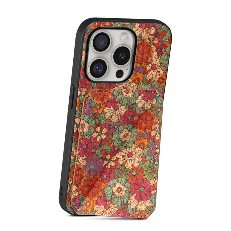 For iPhone 16 Pro Max Dual Card Slot Holder Phone Case(Summer Red) by buy2fix