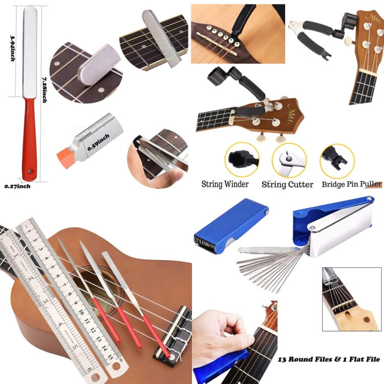 9 in 1 Guitar String Changing Tool Set - Guitar Tuner Accessories by buy2fix | Online Shopping UK | buy2fix