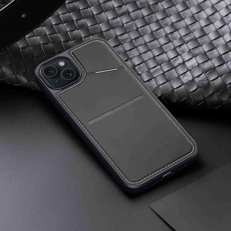 For iPhone 14 / 13 DUX DUCIS Rafi II Series MagSafe Magnetic Holder RFID Phone Case(Black) by DUX DUCIS