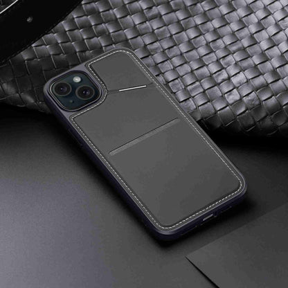 For iPhone 14 / 13 DUX DUCIS Rafi II Series MagSafe Magnetic Holder RFID Phone Case(Black) by DUX DUCIS