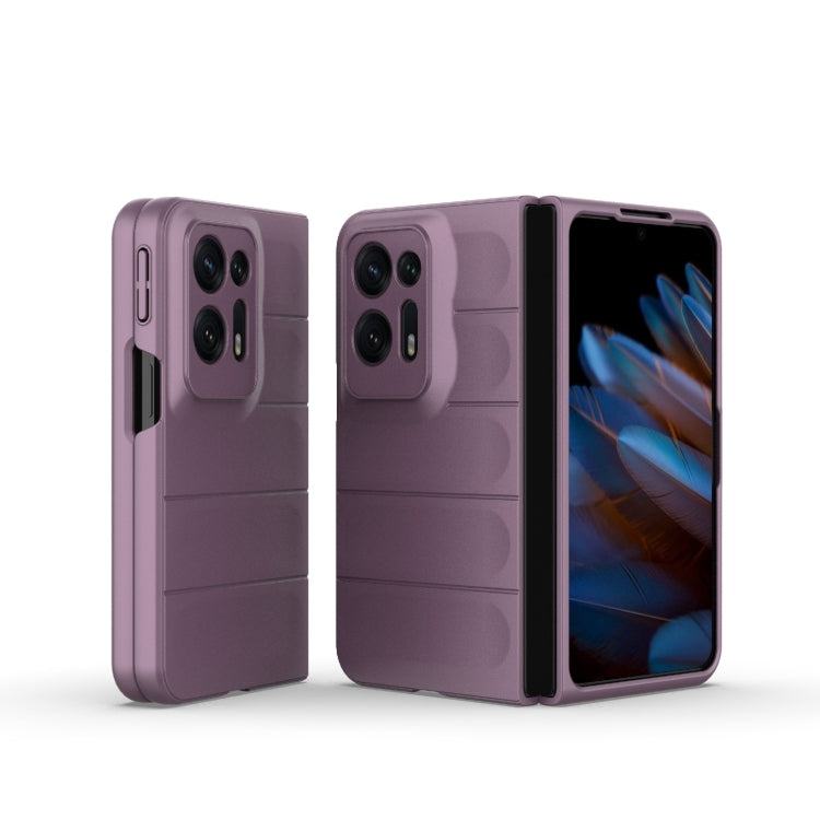 For OPPO Find N2 Magic Shield Fold PC Shockproof Phone Case(Purple) by buy2fix