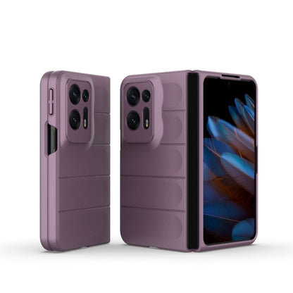 For OPPO Find N2 Magic Shield Fold PC Shockproof Phone Case(Purple) by buy2fix