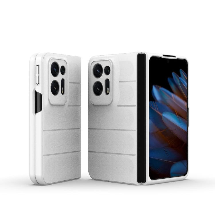 For OPPO Find N2 Magic Shield Fold PC Shockproof Phone Case(White) by buy2fix