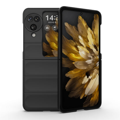 For OPPO Find N3 Flip Magic Shield Fold PC Shockproof Phone Case(Black) - OPPO Cases by buy2fix | Online Shopping UK | buy2fix