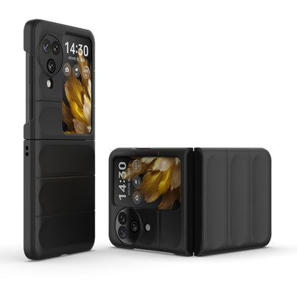 For OPPO Find N3 Flip Magic Shield Fold PC Shockproof Phone Case(Black) - OPPO Cases by buy2fix | Online Shopping UK | buy2fix