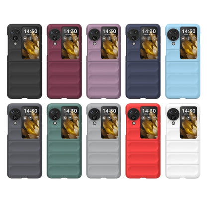 For OPPO Find N3 Flip Magic Shield Fold PC Shockproof Phone Case(Black) - OPPO Cases by buy2fix | Online Shopping UK | buy2fix