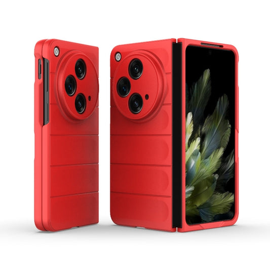 For OPPO Find N3 Magic Shield Fold PC Shockproof Phone Case(Red) - OPPO Cases by buy2fix | Online Shopping UK | buy2fix