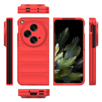 For OPPO Find N3 Magic Shield Fold PC Shockproof Phone Case(Red) - OPPO Cases by buy2fix | Online Shopping UK | buy2fix