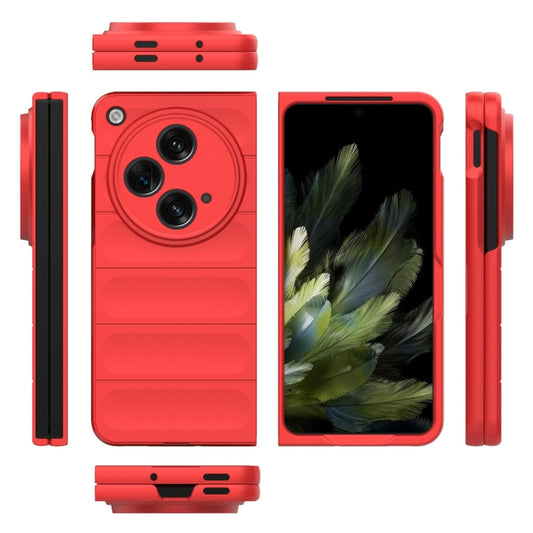 For OPPO Find N3 Magic Shield Fold PC Shockproof Phone Case(Red) - OPPO Cases by buy2fix | Online Shopping UK | buy2fix
