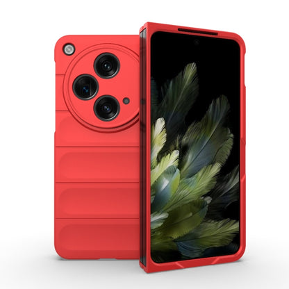 For OPPO Find N3 Magic Shield Fold PC Shockproof Phone Case(Red) - OPPO Cases by buy2fix | Online Shopping UK | buy2fix