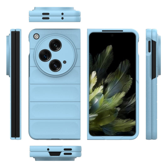 For OPPO Find N3 Magic Shield Fold PC Shockproof Phone Case(Light Blue) - OPPO Cases by buy2fix | Online Shopping UK | buy2fix