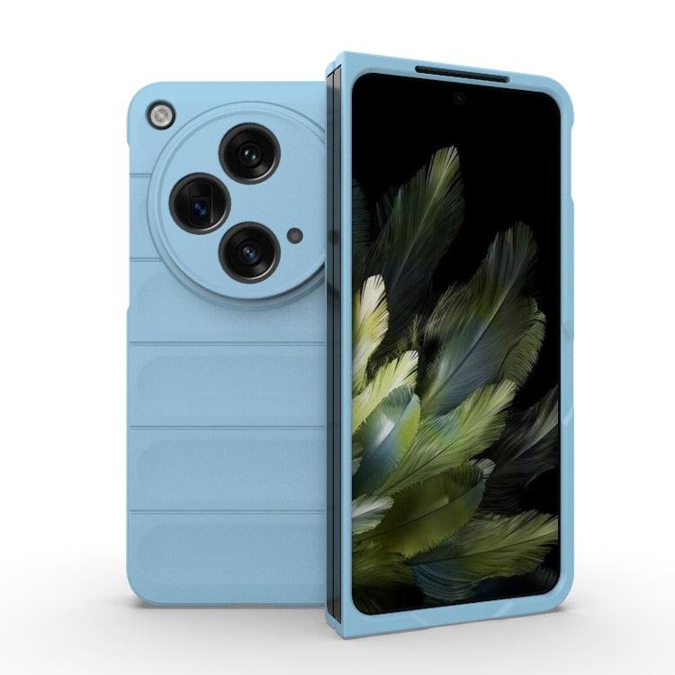 For OPPO Find N3 Magic Shield Fold PC Shockproof Phone Case(Light Blue) - OPPO Cases by buy2fix | Online Shopping UK | buy2fix