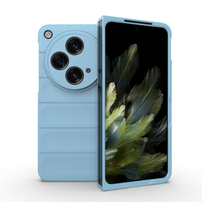 For OPPO Find N3 Magic Shield Fold PC Shockproof Phone Case(Light Blue) - OPPO Cases by buy2fix | Online Shopping UK | buy2fix
