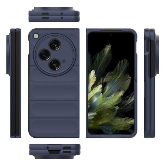 For OPPO Find N3 Magic Shield Fold PC Shockproof Phone Case(Dark Blue) - OPPO Cases by buy2fix | Online Shopping UK | buy2fix
