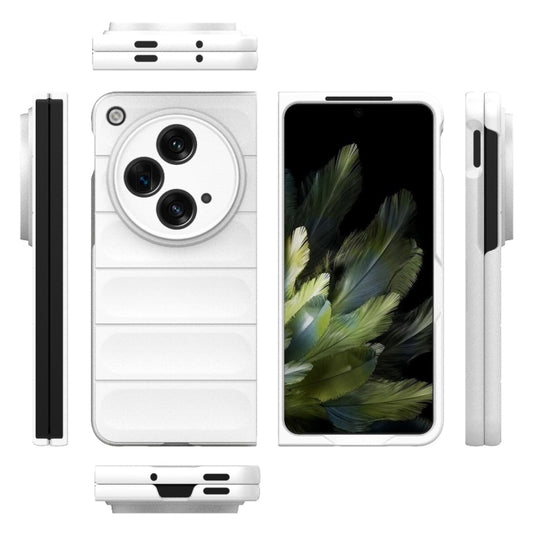 For OPPO Find N3 Magic Shield Fold PC Shockproof Phone Case(White) - OPPO Cases by buy2fix | Online Shopping UK | buy2fix