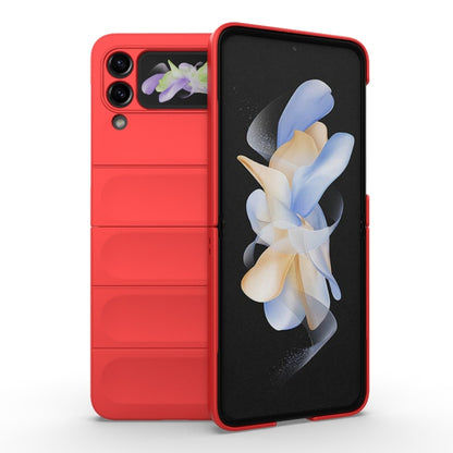 For Samsung Galaxy Z Flip3 5G Magic Shield Fold PC Shockproof Phone Case(Red) by buy2fix