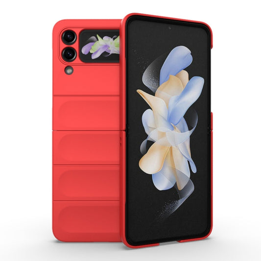 For Samsung Galaxy Z Flip3 5G Magic Shield Fold PC Shockproof Phone Case(Red) by buy2fix