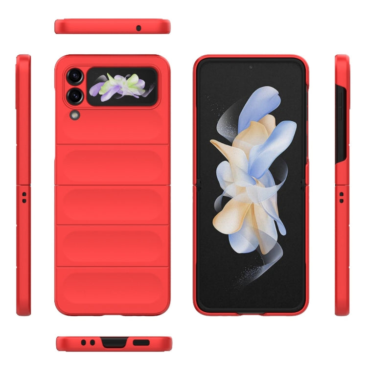 For Samsung Galaxy Z Flip3 5G Magic Shield Fold PC Shockproof Phone Case(Red) by buy2fix