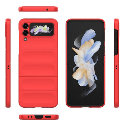 For Samsung Galaxy Z Flip3 5G Magic Shield Fold PC Shockproof Phone Case(Red) by buy2fix