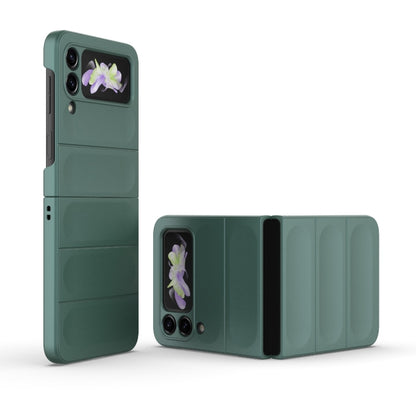 For Samsung Galaxy Z Flip3 5G Magic Shield Fold PC Shockproof Phone Case(Dark Green) by buy2fix