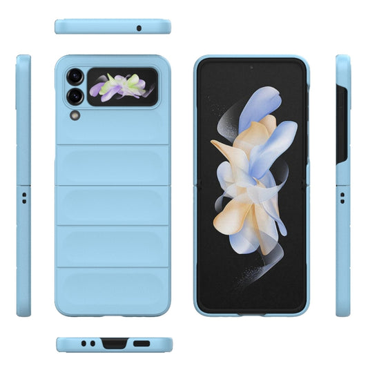 For Samsung Galaxy Z Flip3 5G Magic Shield Fold PC Shockproof Phone Case(Light Blue) by buy2fix