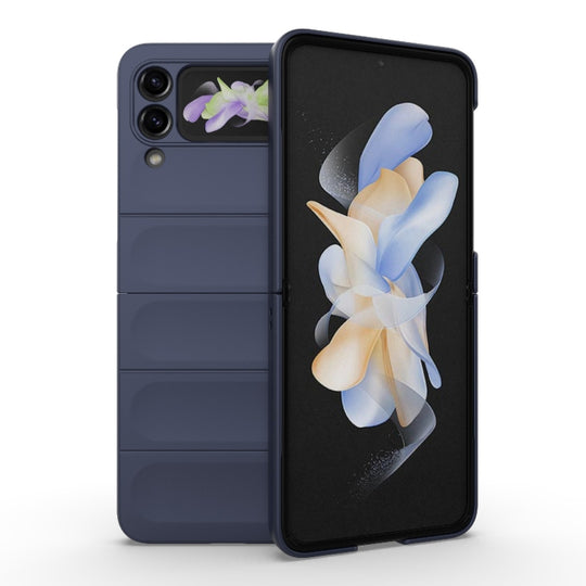 For Samsung Galaxy Z Flip3 5G Magic Shield Fold PC Shockproof Phone Case(Dark Blue)