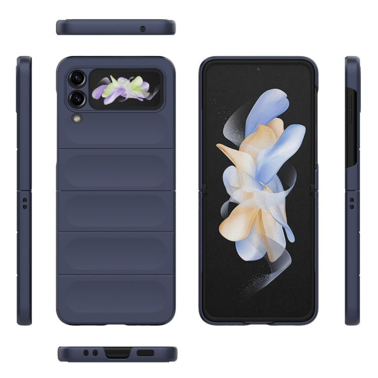 For Samsung Galaxy Z Flip3 5G Magic Shield Fold PC Shockproof Phone Case(Dark Blue) by buy2fix