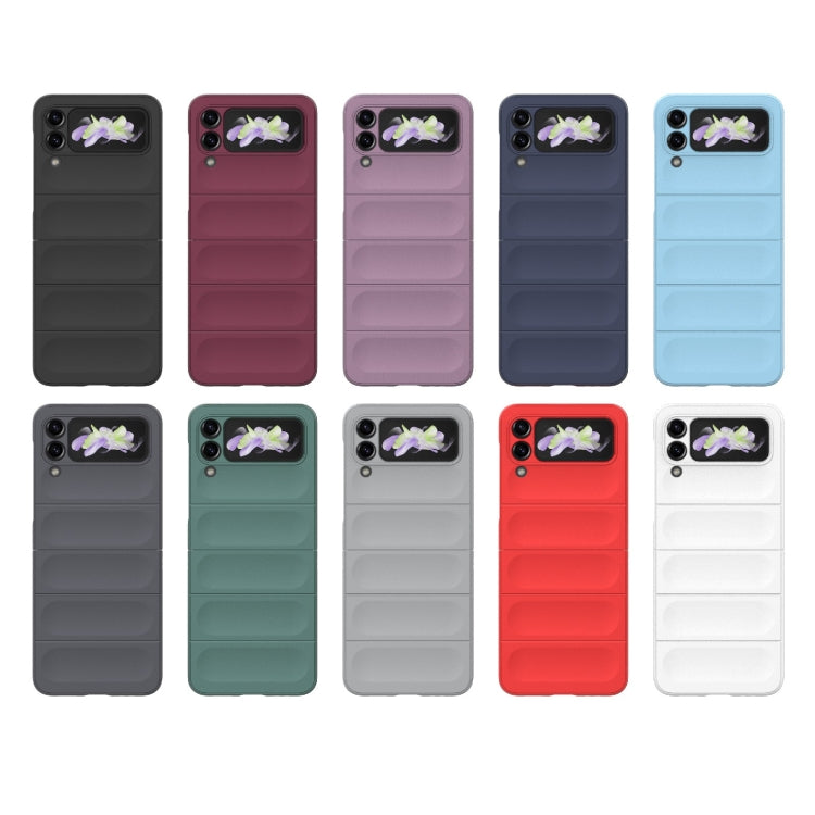 For Samsung Galaxy Z Flip3 5G Magic Shield Fold PC Shockproof Phone Case(Wine Red) by buy2fix