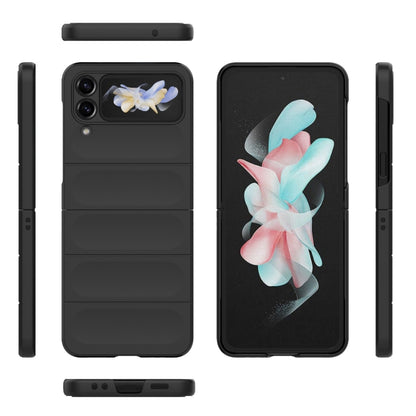 For Samsung Galaxy Z Flip4 5G Magic Shield Fold PC Shockproof Phone Case(Black) by buy2fix
