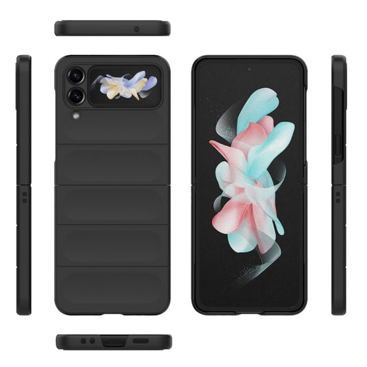 For Samsung Galaxy Z Flip4 5G Magic Shield Fold PC Shockproof Phone Case(Black) by buy2fix