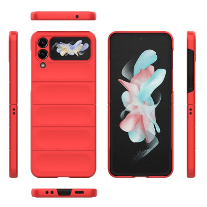 For Samsung Galaxy Z Flip4 5G Magic Shield Fold PC Shockproof Phone Case(Red) by buy2fix