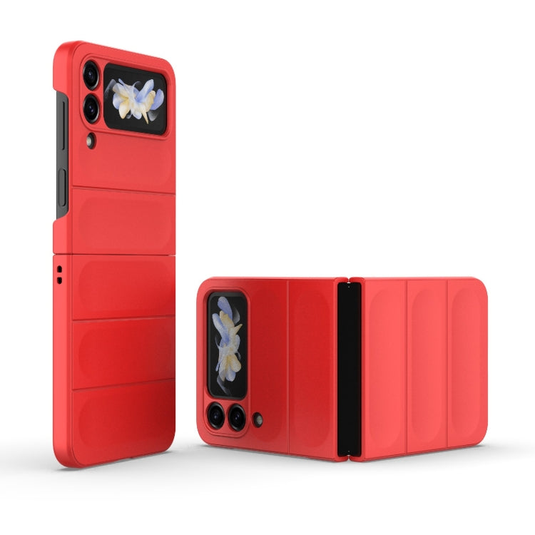 For Samsung Galaxy Z Flip4 5G Magic Shield Fold PC Shockproof Phone Case(Red) by buy2fix