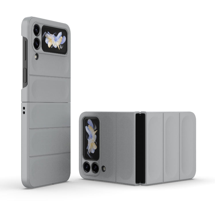 For Samsung Galaxy Z Flip4 5G Magic Shield Fold PC Shockproof Phone Case(Grey) by buy2fix