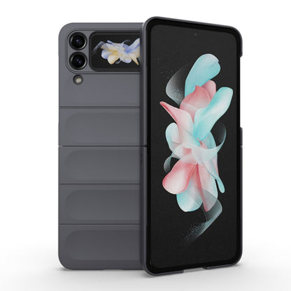 For Samsung Galaxy Z Flip4 5G Magic Shield Fold PC Shockproof Phone Case(Dark Grey) by buy2fix