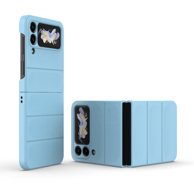 For Samsung Galaxy Z Flip4 5G Magic Shield Fold PC Shockproof Phone Case(Light Blue) by buy2fix