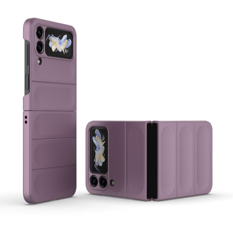For Samsung Galaxy Z Flip4 5G Magic Shield Fold PC Shockproof Phone Case(Purple) by buy2fix