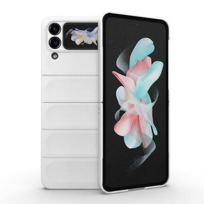 For Samsung Galaxy Z Flip4 5G Magic Shield Fold PC Shockproof Phone Case(White) by buy2fix