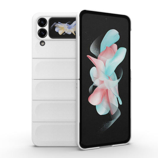 For Samsung Galaxy Z Flip4 5G Magic Shield Fold PC Shockproof Phone Case(White) by buy2fix