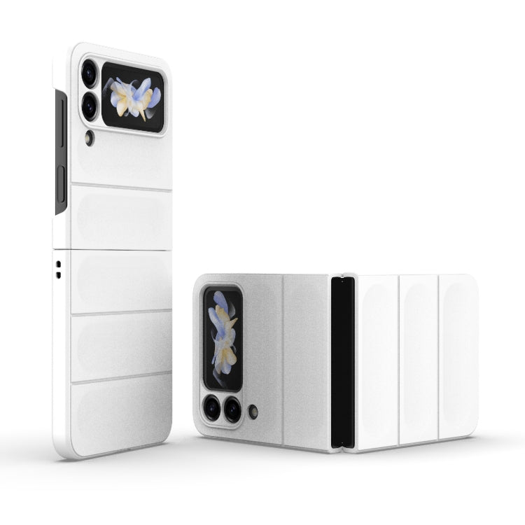 For Samsung Galaxy Z Flip4 5G Magic Shield Fold PC Shockproof Phone Case(White) by buy2fix