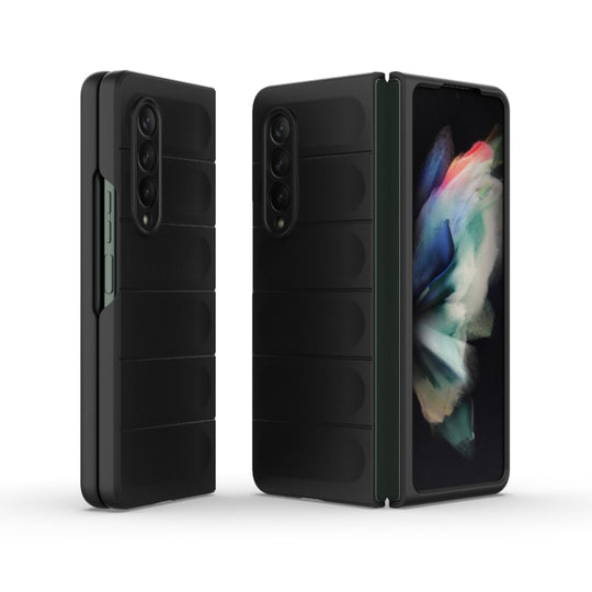For Samsung Galaxy Z Fold3 5G Magic Shield Fold PC Shockproof Phone Case(Black)