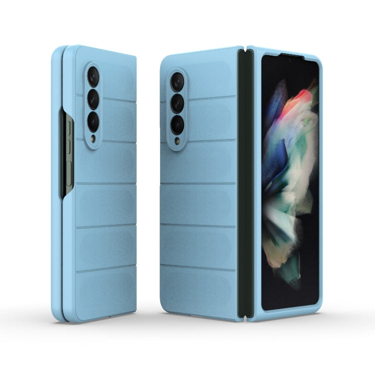 For Samsung Galaxy Z Fold3 5G Magic Shield Fold PC Shockproof Phone Case(Light Blue) by buy2fix